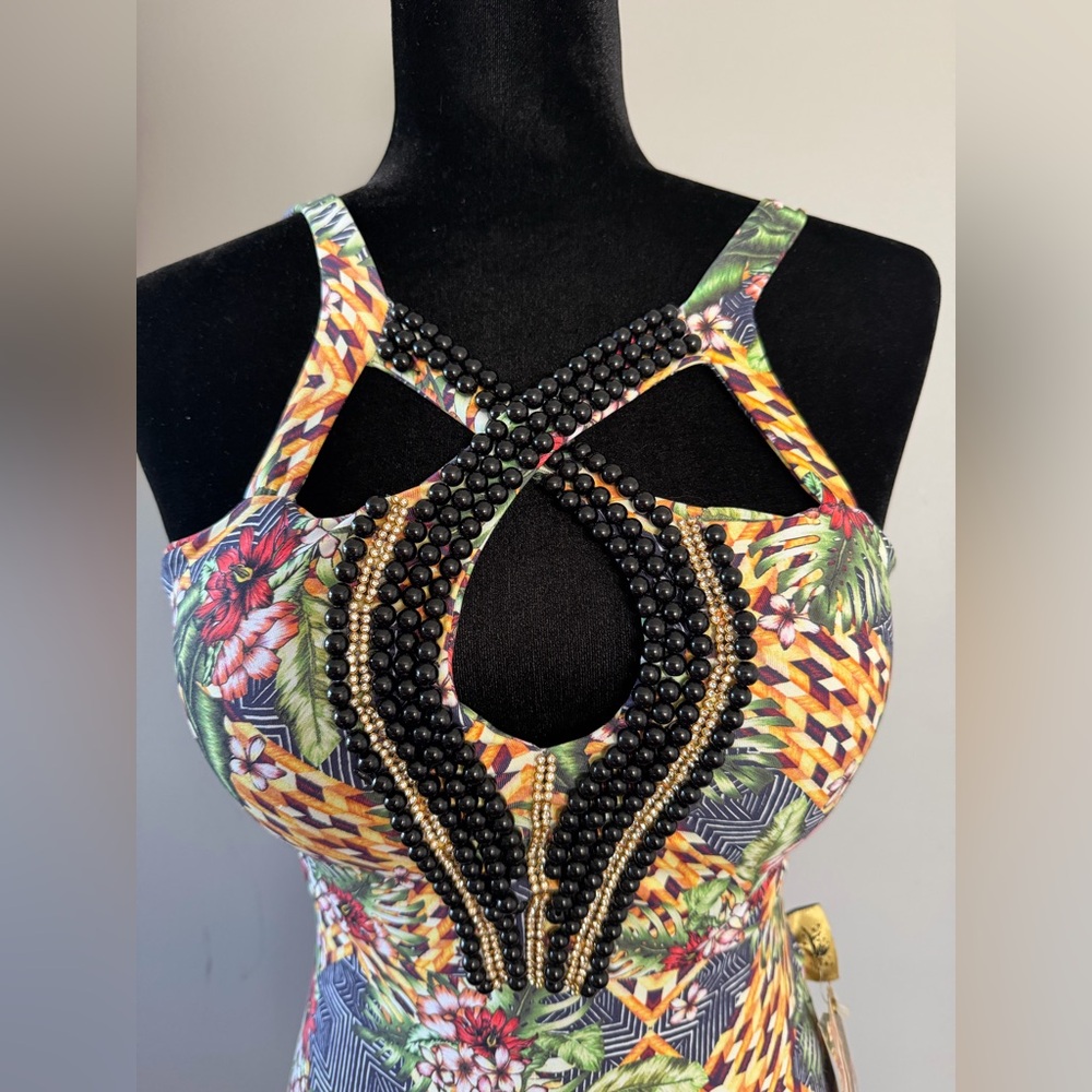 Rave Multicolor Tropical Patterned Garment - Picture 2 of 11